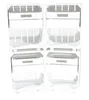 4er Set Weißer Nachttisch mit Schublade 30,5cm x 40cm x Produktbild-Vorschau 1