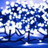 A close-up view of a string of blue LED lights. Anteprima dell’immagine prodotto