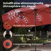 Parasol double COSTWAY 450 x 260 cm, parasol de jardin avec Voir les images du produit 5