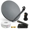 PremiumX SAT Anlage 80cm Antenne Single LNB Kabel F-Stecker Produktbild-Vorschau 1