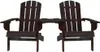 vidaXL Adirondack-Gartenstühle mit Tisch Massivholz Tanne Produktbild-Vorschau 2
