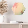 DEQORI Glasbild Echtglas 40x35 cm 'Tropische Pastelltöne' Produktbild-Vorschau 3