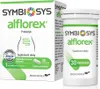A product box and bottle of Alflorex probiotic supplement. Produktbild-Vorschau
