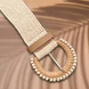 EDIBAZZAR | Cintura in paglia beige elasticizzata Anteprima dell’immagine prodotto 6