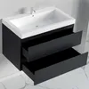 LOMAZOO Badezimmermöbel - Matt Schwarz - Badmöbel - 80cm Produktbild-Vorschau 7