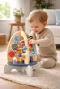 Montessori Holzspielzeug Rakete 5-in-1 – Motorikspielzeug Produktbild-Vorschau 3