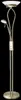 A floor lamp with two lights against a black background. Produktbild-Vorschau