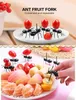 Ameisenfutter-Picks Wiederverwendbare Obst Dessert Gabel Produktbild-Vorschau 4