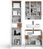Vicco Badmöbel-Set Eden, 3 Teile, mit Hochschrank, Weiß Produktbild-Vorschau 6