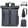 Damen Herren Rolltop Rucksack 25L, Groß Schulrucksack Produktbild-Vorschau 1
