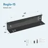 doporro Duschablage ohne Bohren 50 cm, Duschregal Schwarz Produktbild-Vorschau 7