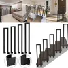 XINZI U-förmiges Treppengeländer Schwarz 95cm - Seitliche Produktbild-Vorschau 1