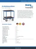 Fetra Tischwagen 1.200 kg LxB 700 x 700 mm, 3 Böden, Produktbild-Vorschau 2