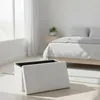 Panca Relaxdays con vano portaoggetti, ecopelle, Anteprima dell’immagine prodotto 3