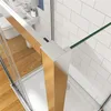 U-Form Duschkabine 100x190cm Schiebetür mit 80x80x190cm Produktbild-Vorschau 3