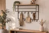 LOFT42 Petri Garderobe – 15 Haken – Metall – Gold – Produktbild-Vorschau 6
