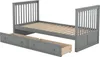OKWISH Lit Superposé Enfant 90×200 cm avec 2 Tiroirs de Voir les images du produit 6