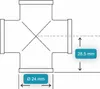 Kreuzstück Messing CW617N Fitting alle Seiten Innengewinde Produktbild-Vorschau 2