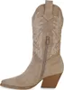 VAN HILL Damen Cowboystiefel Stiefel Stickereien Schuhe Produktbild-Vorschau 2