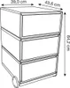 PAPERFLOW Rollcontainer "easyBox" 3 Schübe weiß / orange Produktbild-Vorschau 2