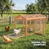 Kurník PawHut 156 x 70,5 x 84 cm – výběh s bidlem a Náhled obrázku produktu 7