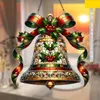 GKA Sonnenfänger Glocke Weihnachten Advent 20 cm Buntglas Produktbild-Vorschau 2