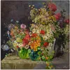 ARTland Leinwandbild Stillleben mit Wiesenblumen in Krügen. Produktbild-Vorschau 1