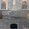 Lumio Retro Hotte aspirante acier couleur champagne 60cm Voir les images du produit 2