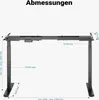 Wiltec Höhenverstellbarer Schreibtisch zweimotorig, Produktbild-Vorschau 3