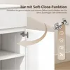 Komoda HOMCOM, komoda s 5 zásuvkami, nastavitelnou policí a Náhled obrázku produktu 7