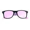 Retro Damen Sonnenbrille Schwarz Rosa Verspiegelt Vintage Produktbild-Vorschau 2