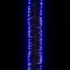 A close-up, vertical shot of a string of blue LED lights against a black background. Voir les images du produit
