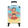 MuchoWow® Koffer Handgepäck Trolley Rollkoffer Kleine Produktbild-Vorschau 1