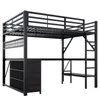 Flieks etagebed 140x200 cm met bureau, hoogslaper met lades Productafbeelding-voorbeeld 10