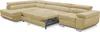 Ecksofa Miami Long Monolith 04 -form mit Schlaffunktion und Produktbild-Vorschau 3