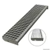 A metal stair tread is shown against a white background. Anteprima dell’immagine prodotto