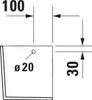 DURAVIT 0858450000 Halbsäule Duravit 0858450000 No. 1 Weiß Produktbild-Vorschau 2