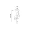 Sfera - lampa wisząca 6-punktowa z betonowymi kulami i Podgląd zdjęcia produktu 3