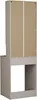 The back view of a tall, narrow cabinet designed to fit over a washing machine. Náhľad obrázku produktu