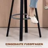 HOMCOM Barhocker 2er Set, Drehbar Barstühle mit Fußstütze, Produktbild-Vorschau 8