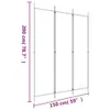 A line drawing of a three-panel room divider with dimensions indicated. Náhľad obrázku produktu