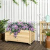 Outsunny Jardiniššre sur roulettes - jardiniššre Voir les images du produit 2