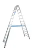 Krause Stufen-Doppelleiter Alu 2x12 Stufen 124784 Produktbild-Vorschau 1