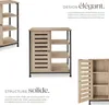 Buffet 71x32x82cm - Bois clair industriel, Chêne Sonoma, Voir les images du produit 3