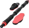 A black and red adjustable pull-up bar with two separate red and black foot pads, displayed on a white background. Náhled obrázku produktu