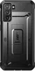 The back of a black smartphone case with a built-in kickstand. Náhled obrázku produktu