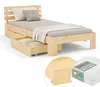 Drevená posteľ Homestyle4u 90x200 s matracom s certifikátom Náhľad obrázku produktu 1