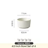 Schale set 4er Ø11 cm Keramik Müslischale Reisschalen Produktbild-Vorschau 2