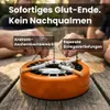 Starlet24® Windaschenbecher ORANGE Gluttöter rund flach - Produktbild-Vorschau 2