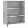 Highboard Betongrau 69,5x34x180 cm Holzwerkstoff Produktbild-Vorschau 6